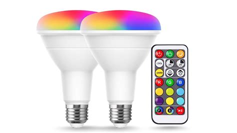 Jandcase Led Multi Color Changing Flood Light Bulb 12w Dimmable With