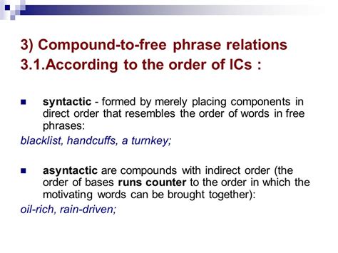 Main Types Of Word Formation Compounding And Conversion Lecture