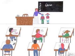 Ang3la: Dibujos de profesores con sus alumnos.