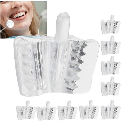 Dental Latex Mouth Prop Bite Blocks Silicone Rubber Mouth Retractor Clear 20pcs Ebay