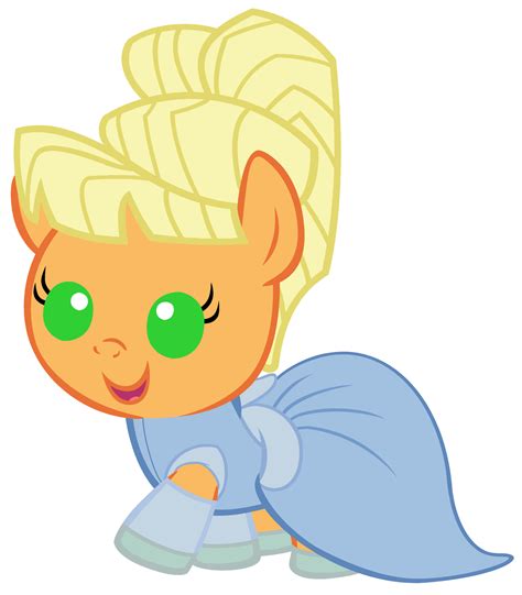 Baby Applejack Dressed As Cinderella By Beavernator On Deviantart My
