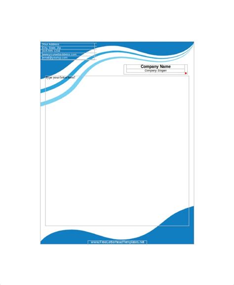 Personal letterhead use this accessible personal letterhead template to create personal stationery for a letter with a fresh look when an email won't do. 12+ Letterhead Templates - Free Sample, Example, Format ...