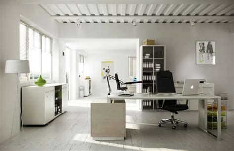 White Home Office Interior Design Ideas