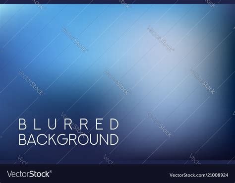 Horizontal Wide Blue Sky Blurred Background Vector Image