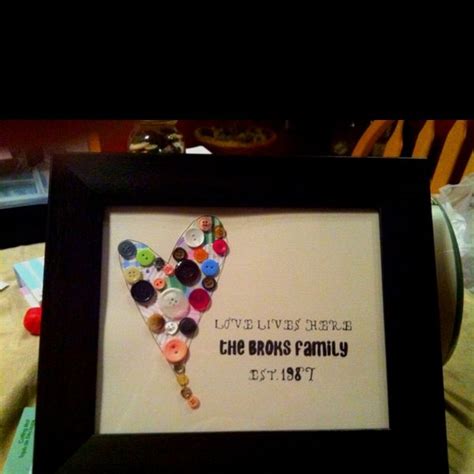 Diy anniversary gifts for parents from daughter. DIY from pinterest! Made for my parents 25th wedding ...