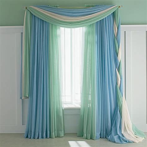 Shop window scarves on houzz. braided sheer scarves add a nice touch | Curtain decor ...
