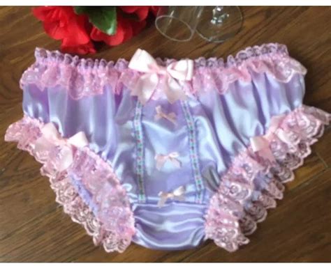french lavender girly satin panties sensually soft sissy etsy uk