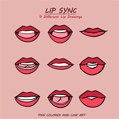 Animation Lip Sync Pack Etsy