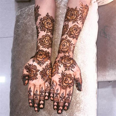 Latest Roses Mehndi Design For Bride 2019 Gorgeously Flawed