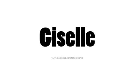 Giselle Name Tattoo Designs