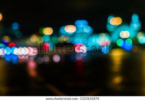 Night City Traffic Giant Metropoliscity Light Stock Photo 1323632876