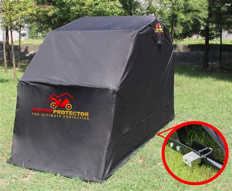 Stormprotector® Lockable Extra Large Size Motorcycle Shelter Cover With