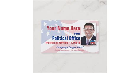 Republican Political Election Campaign Business Card