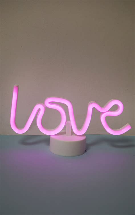 Pink Love Neon Light Home Prettylittlething