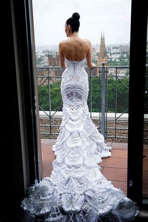 45 Breathtaking Wedding Dresses With Trains Crochet Wedding Dresses Wedding Dresses Wedding