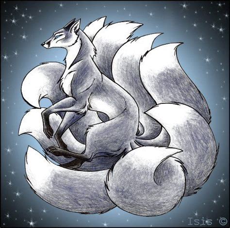Kitsune By Isismasshiro On Deviantart Fox Artwork Fox Art Mythical