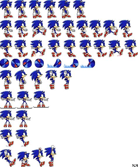 Ultimate Sonic The Hedgehog Sprite Sheet By Mrsupersonic En Images And Photos Finder