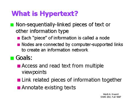 What Is Hypertext