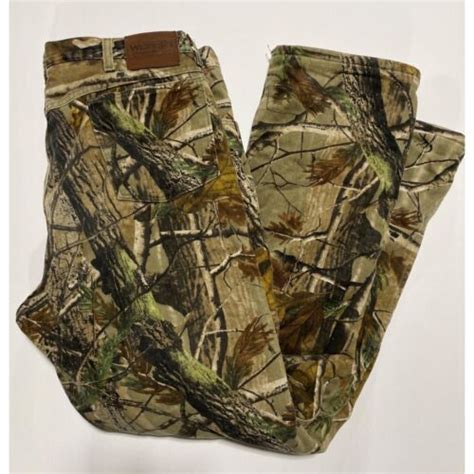 Wrangler Pro Gear Pants Mens 38x34 Realtree Camo Fleece Lined Ebay