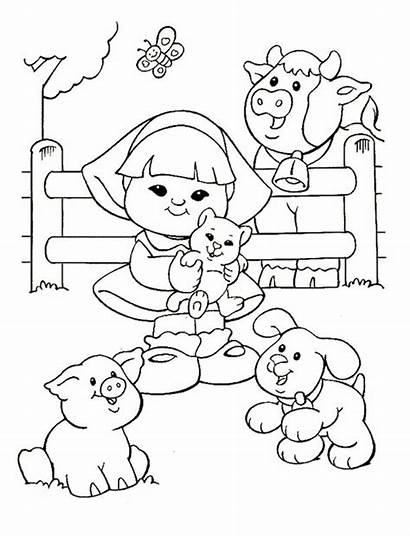 Coloring Pages Fisher Printable Farm Colouring Animal