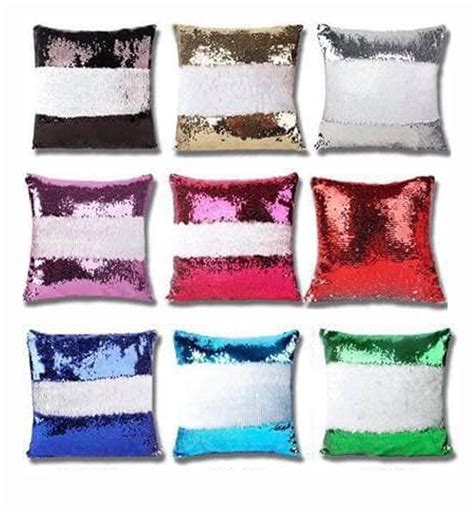 Sequin Pillow With Photo Personalized Photo Reversible Sequin Pillow