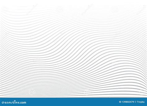 White Textured Background Wavy Lines Texture Stock Vector