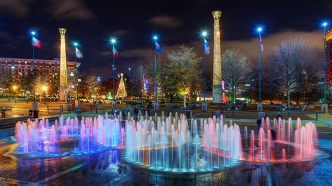 Atlantas Fountain Of Rings At Centennial Olympic Park Centennial