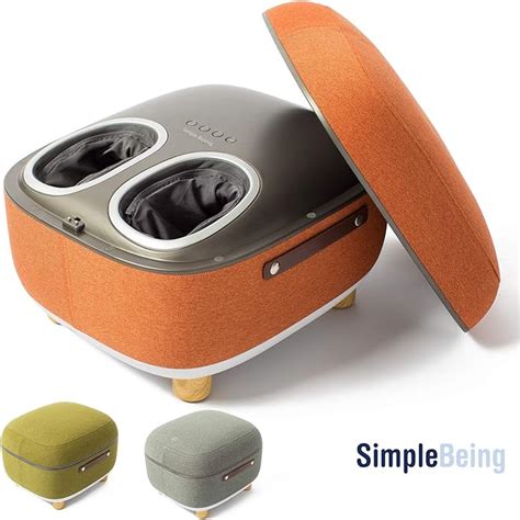 Simple Being Foot Massager Electric Ottoman Storage Removable Heating Lid Shiatsu
