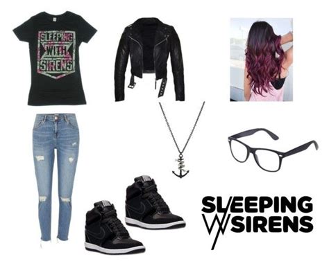Sleeping With Sirens ️ By Shadowwolf16 On Polyvore Featuring River Island Nike And Claires