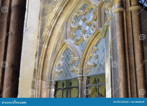 Trefoil And Quatrefoil Designs On Cathedral Window Stock Photo Image