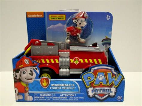 Paw Patrol Marshalls Forest Fire Truck Vehicle Figure And Vehicle