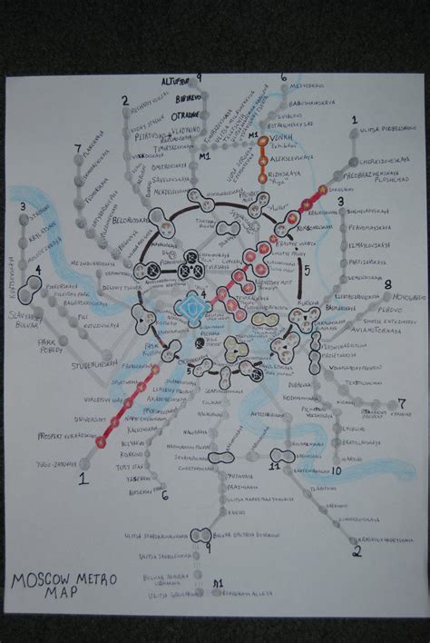 Metro 2033 2034 Moscow Metro Map By Mustafaranmonster On Deviantart