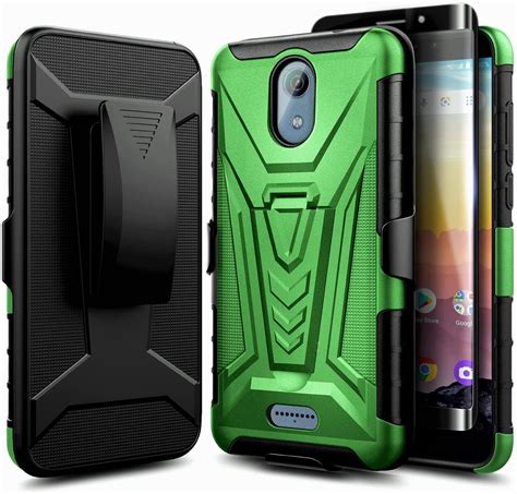 Atandt Calypso U318aa Case Cricket Vision 3 Case With Tempered Glass