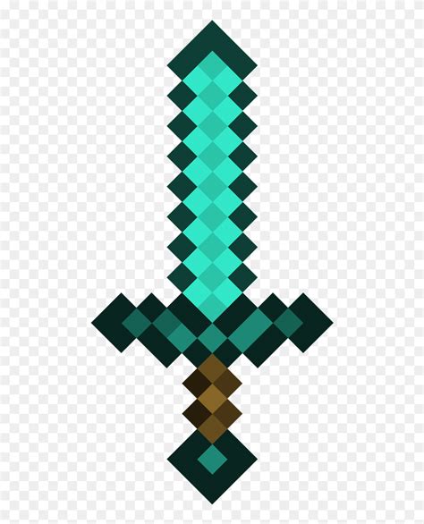 Download Transparent Diamond Sword Png Minecraft Diamond Sword