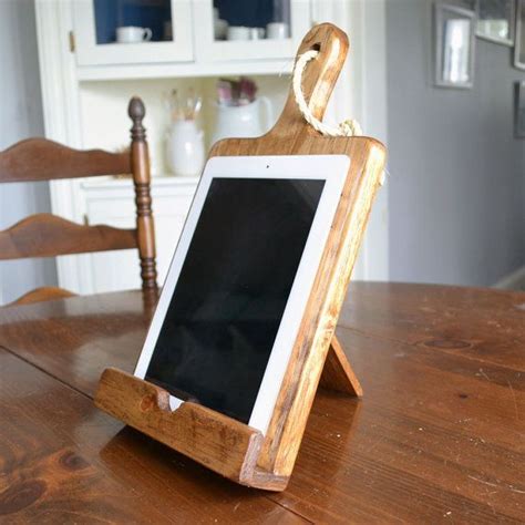 Maybe you would like to learn more about one of these? rustic wood projects | Rustic Wood iPad Stand For The ...
