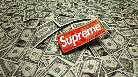 Money And Supreme Wallpapers Wallpaper Cave