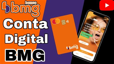Conta digital BMG Cartão de Crédito e Débito YouTube