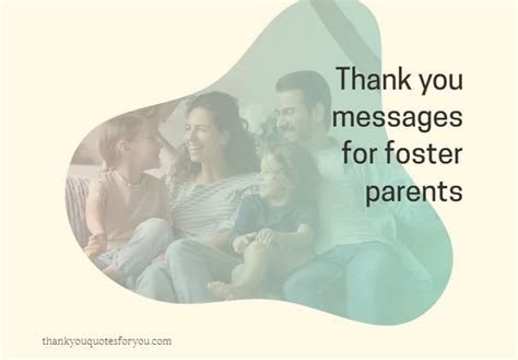 20 Thank You Messages For Foster Parents