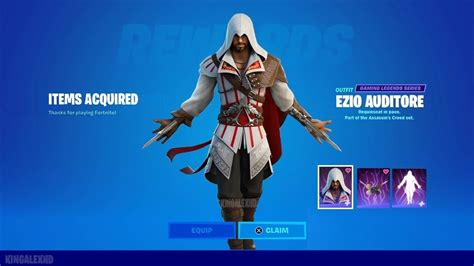 Ezio Auditore Outfit Fortnite Release Date Item Shop How To Get Ezio