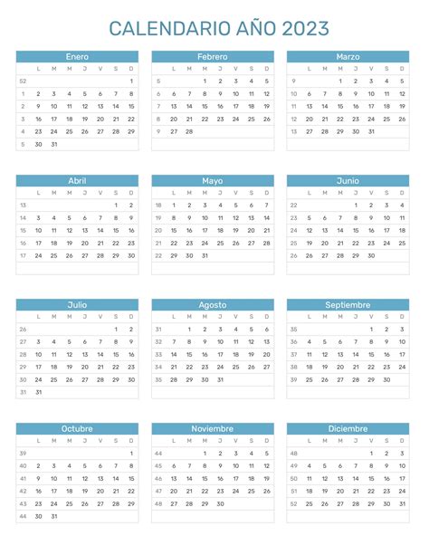 Calendario Imprimible 2023 Gratis Calendario 2023 Para Imprimir Hot