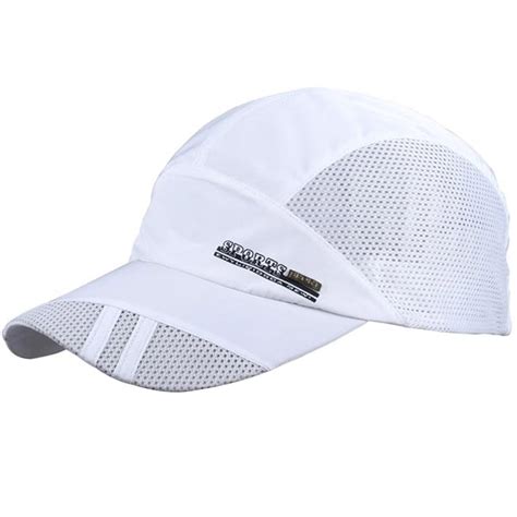 Summer Breathable Mesh Baseball Cap Quick Drying Hats For Men Blue Gray