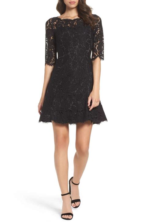 Lace Fit And Flare Dresses On Trend For Fall Wedding Guest Season