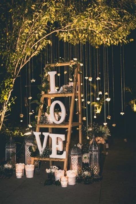 22 Night Wedding Ceremony Aisles And Backdrops With Lights Diy