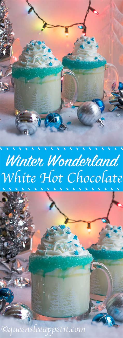 Winter Wonderland White Hot Chocolate ~ Recipe Queenslee