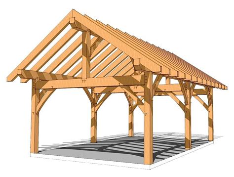 When homeowners like you are looking to build a dream home, where should you start? 16x24 King Post Plan - Timber Frame HQ | Pavilion plans ...
