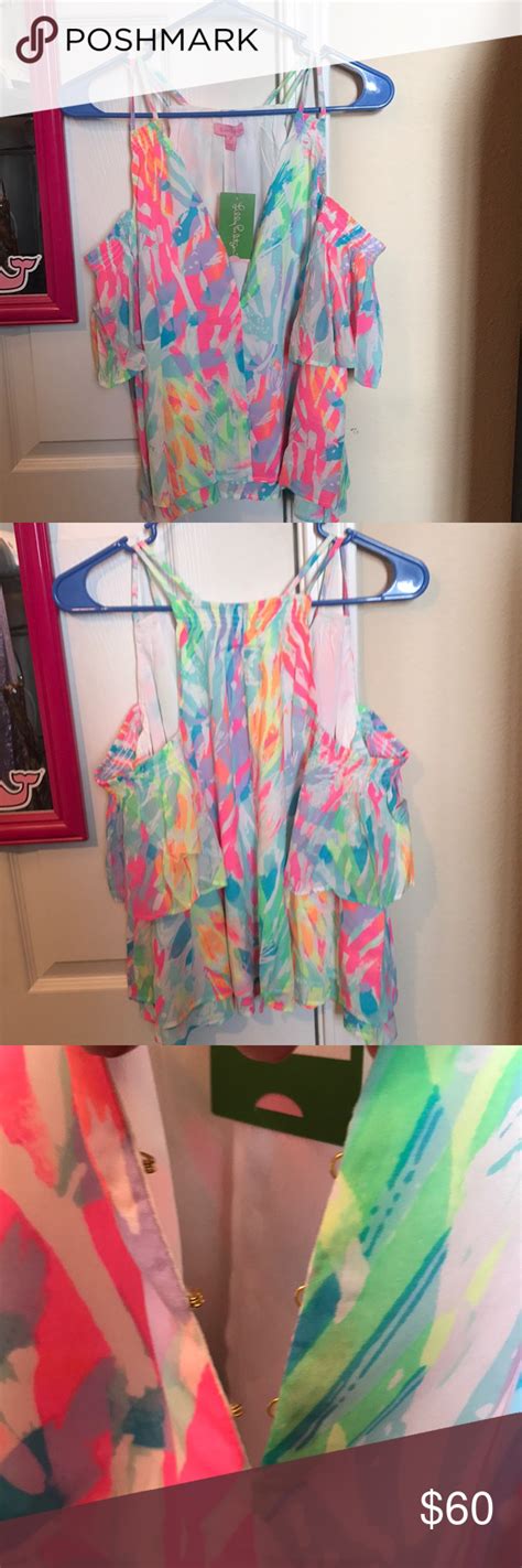 Nwt Lilly Pulitzer Bellamie Top Lilly Pulitzer Lilly Pulitzer Tops