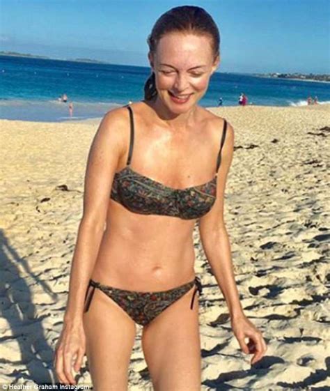 Heather Graham Looks Half Her Age As She Flaunts Body In Bikini Daily