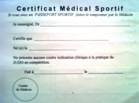 Certificat Médical Sport Adapté