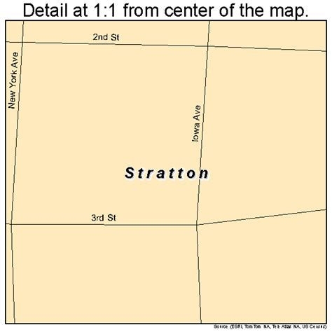 Stratton Colorado Street Map 0874485