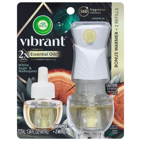 Save On Air Wick Vibrant Essential Oils Refills White Sage And Mahogany Order Online Delivery Giant